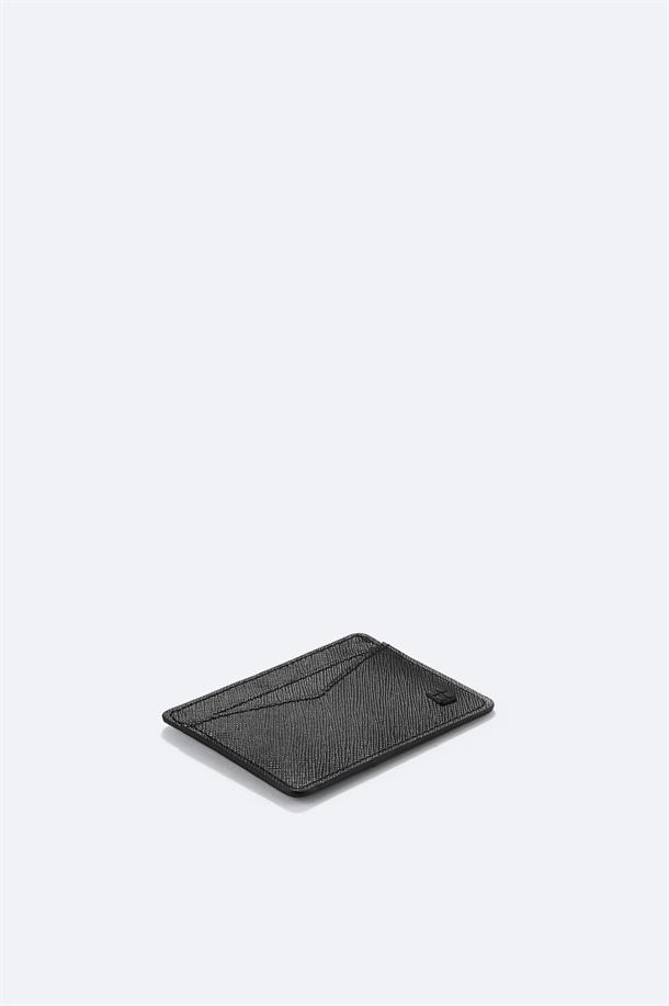 Black Leather Card Holder