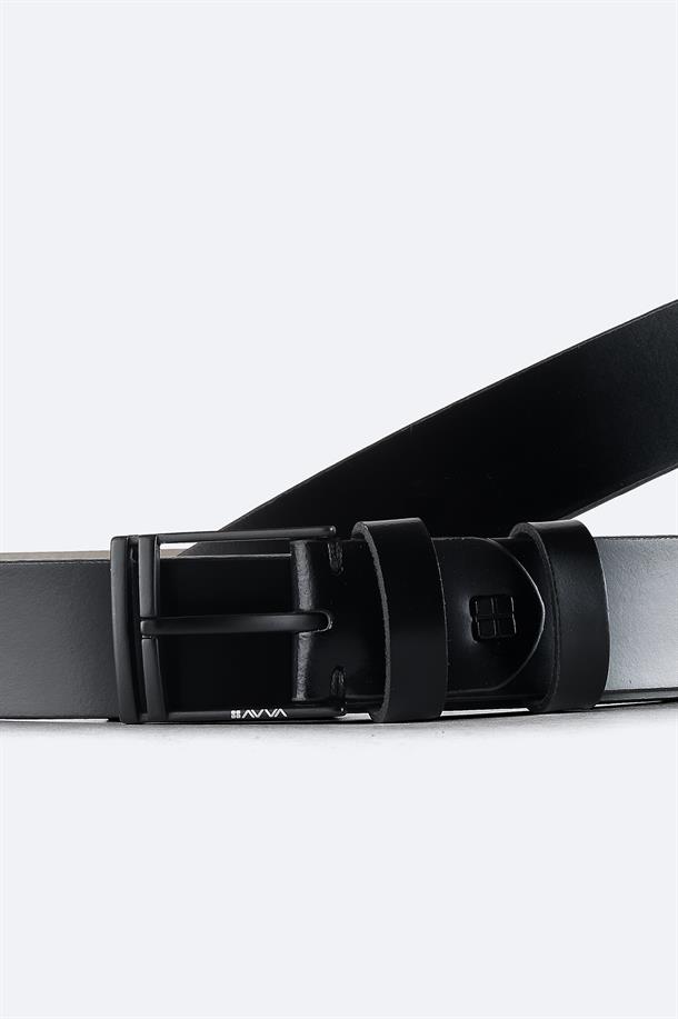 Black Leather Belt