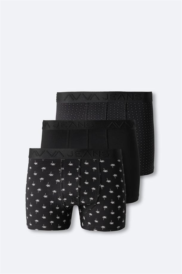 Black 3 Pack Boxers