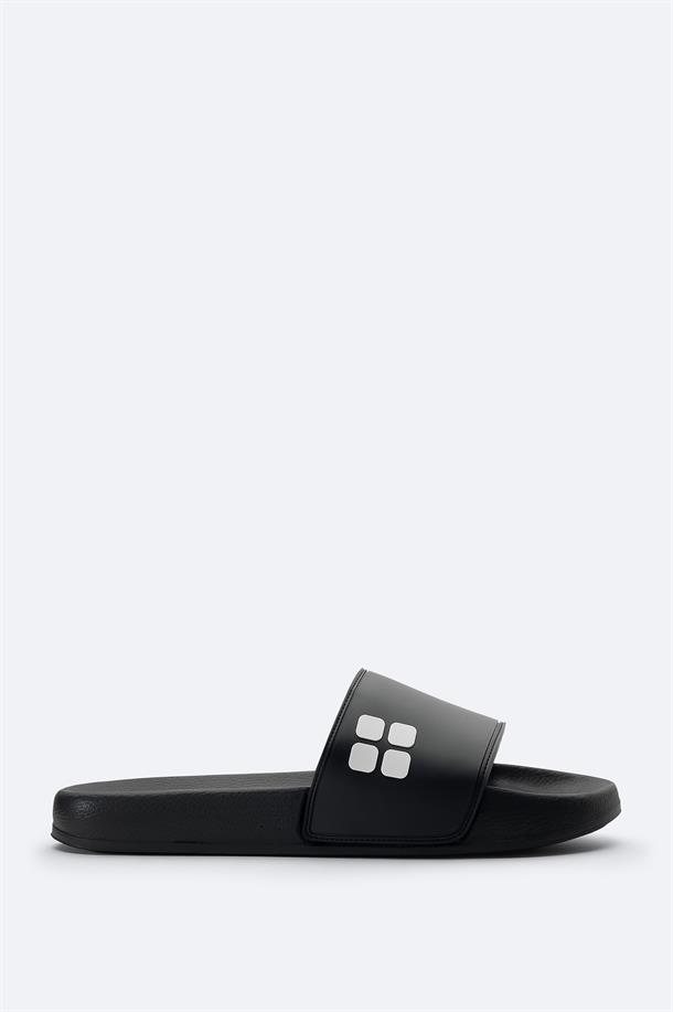 Black Eva Slides