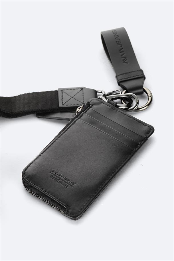 Black Leather Wallet with Gift Box