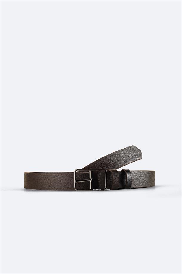 Black-Brown Leather Belt