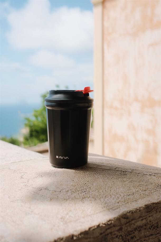 Black Sport Steel Thermos