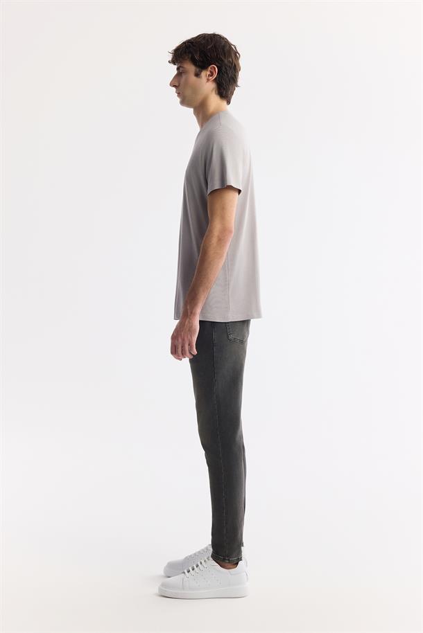 Taş Soft Touch Bisiklet Yaka Düz Modal T-Shirt