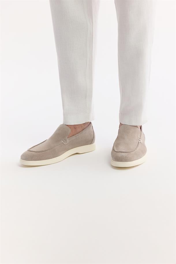 Taş Süet Loafer Ayakkabı