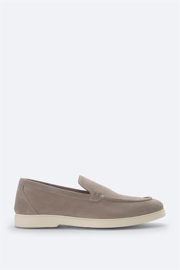 Taş Süet Loafer Ayakkabı