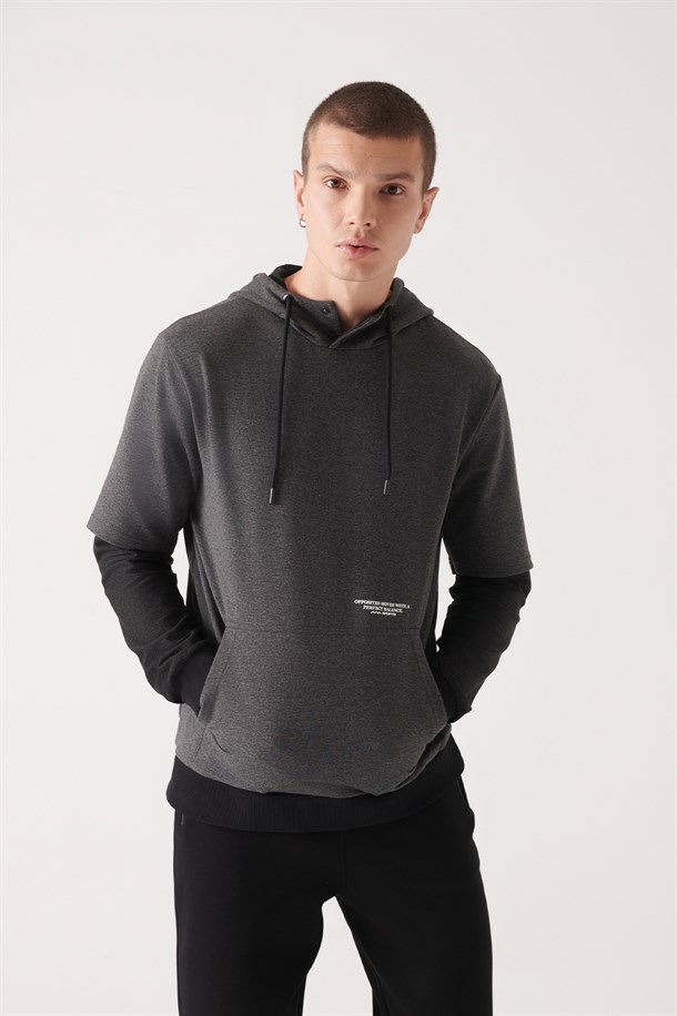 Parçalı Sweatshirt