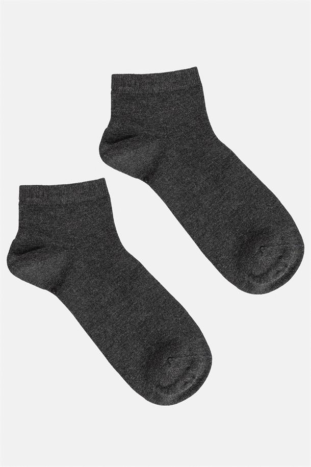 Antrasit Patik Çorap