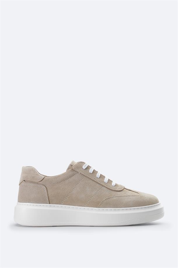 Beige Suede Casual Shoes