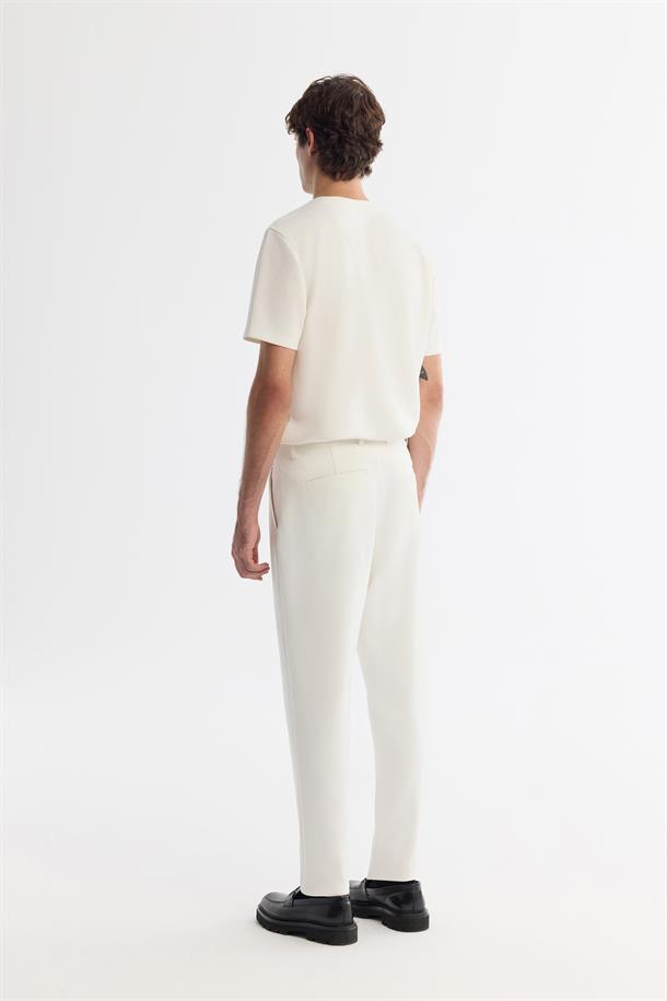 White Knit Trousers