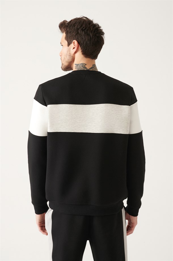 Blok Renkli Sweatshirt