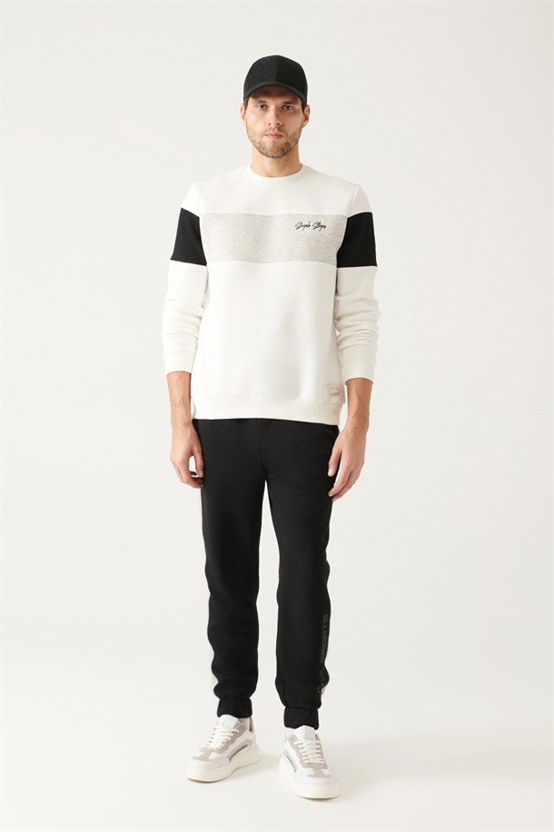 Blok Renkli Sweatshirt