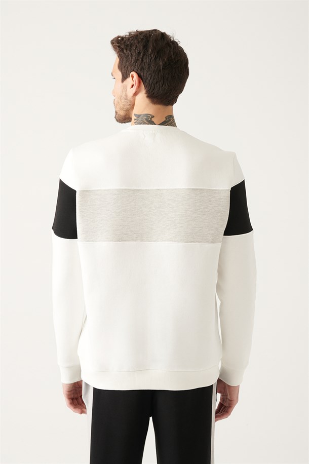 Blok Renkli Sweatshirt