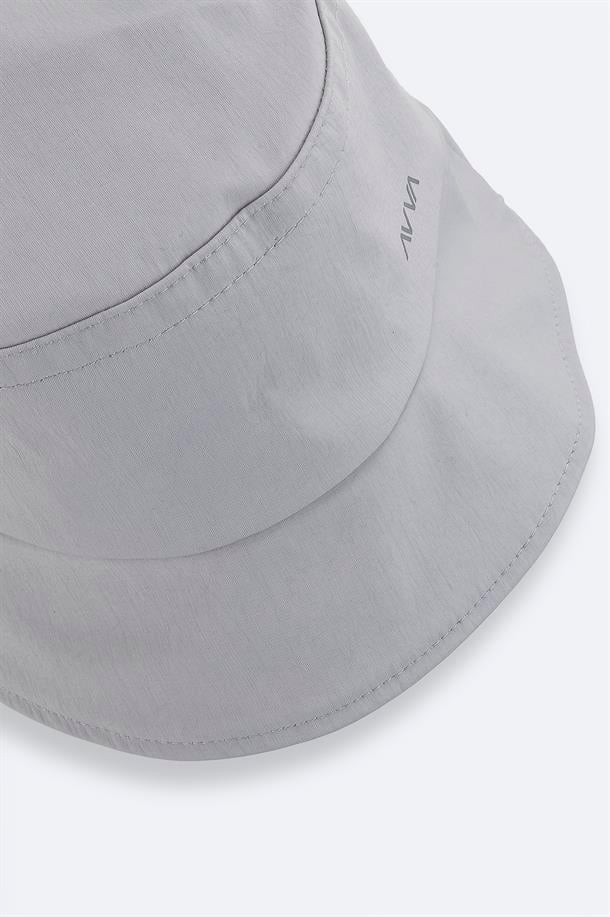 Gri AVVA Baskılı Bucket Şapka