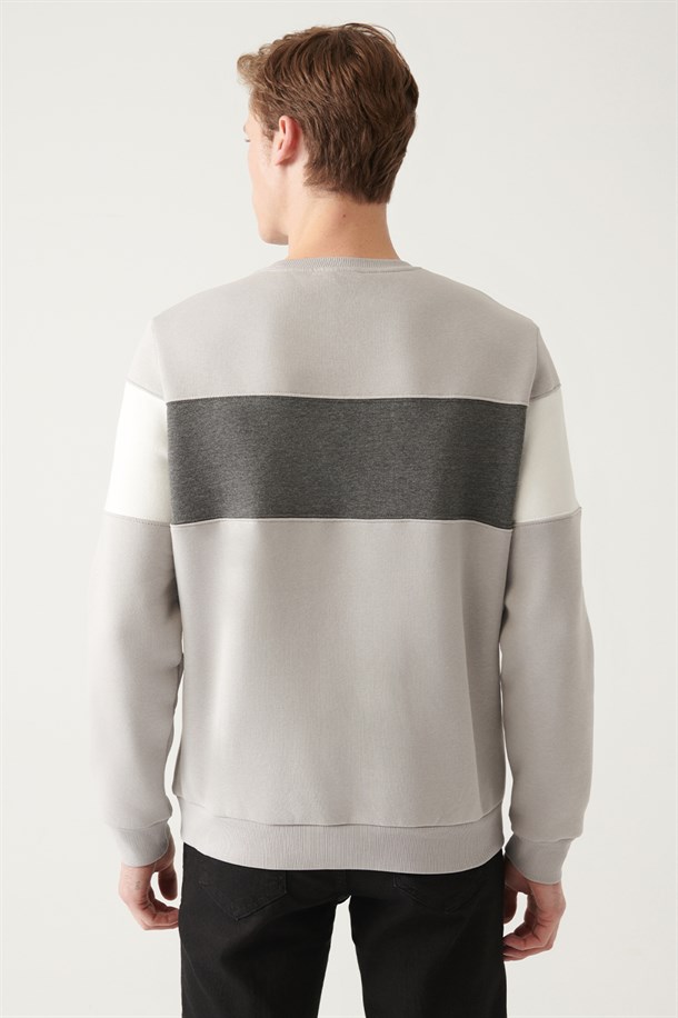 Blok Renkli Sweatshirt