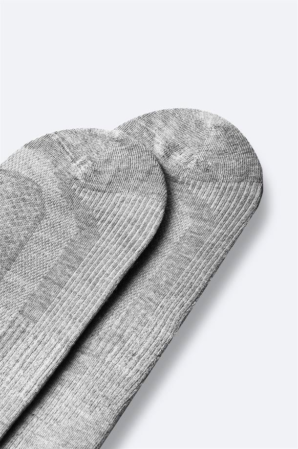 Grey Footie Socks