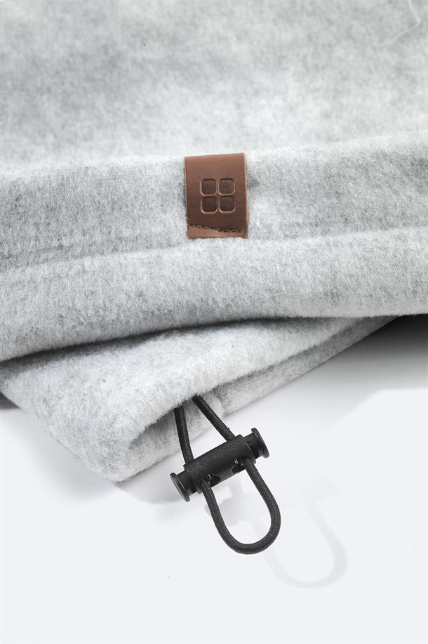 Grey Neckwarmer Beanie and Glove Set