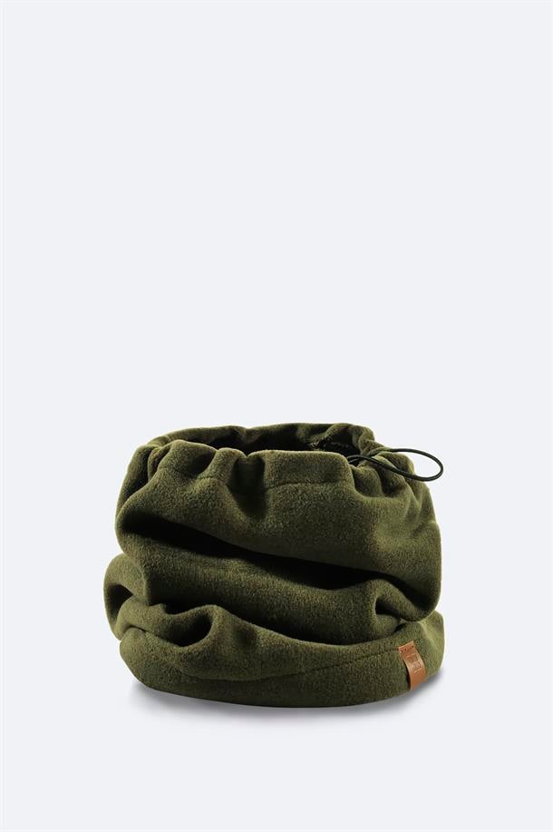 Khaki Neckwarmer Beanie and Glove Set