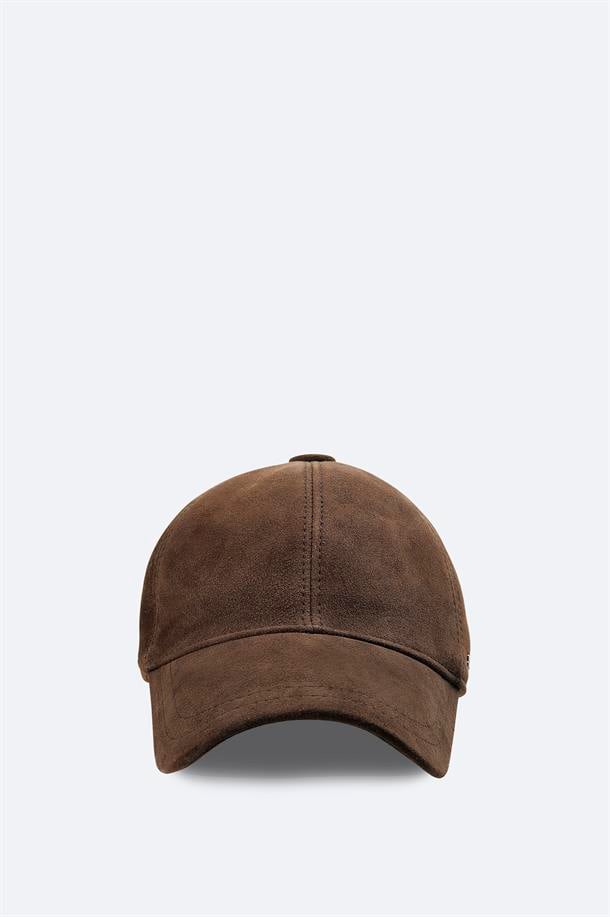 Brown Suede Cap