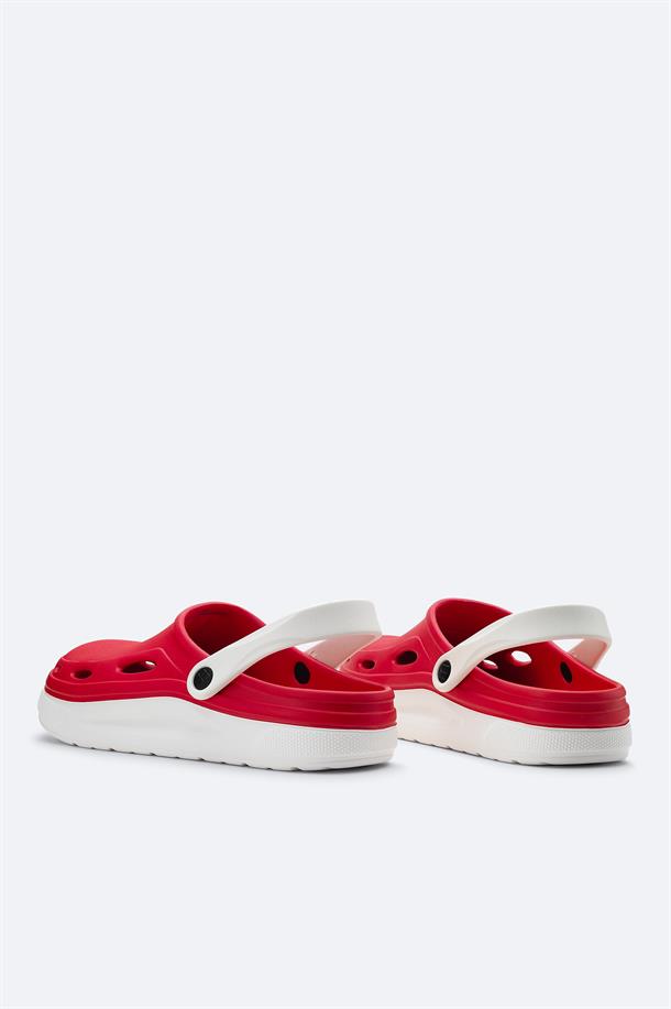 Red-White Eva Slides