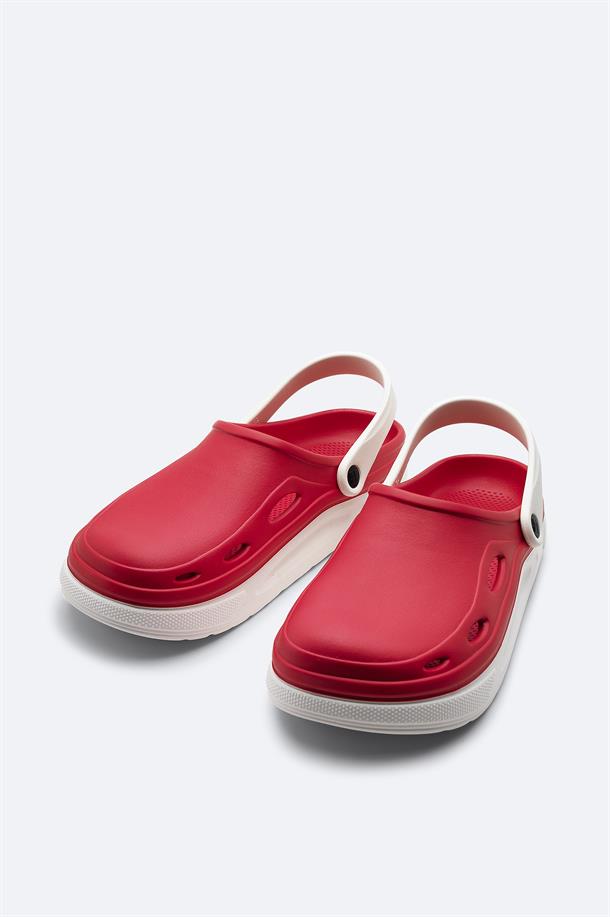 Red-White Eva Slides