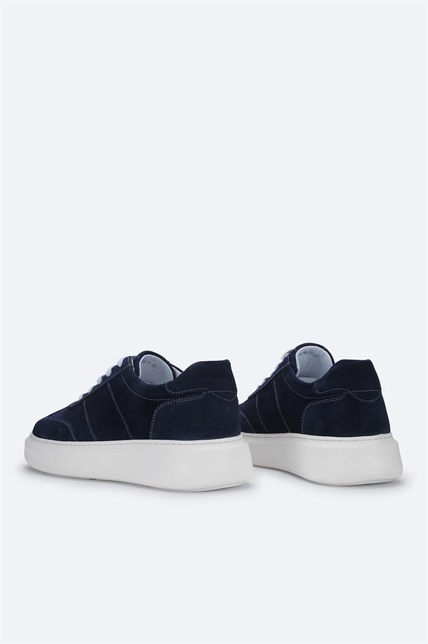 Navy Suede Casual Shoes