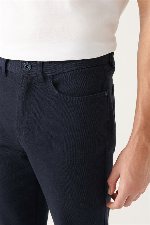 Lacivert Basic 5 Cep Pantolon