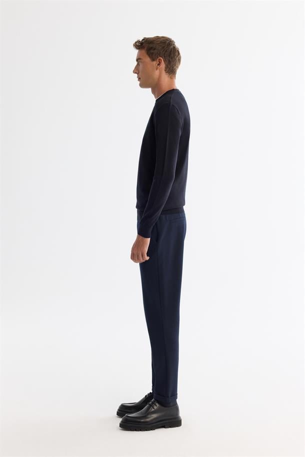Navy Crew Neck Jumper