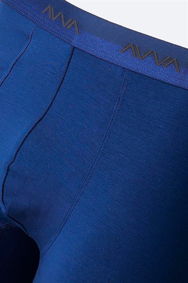 Lacivert Düz Basic Soft Touch Tekli Boxer