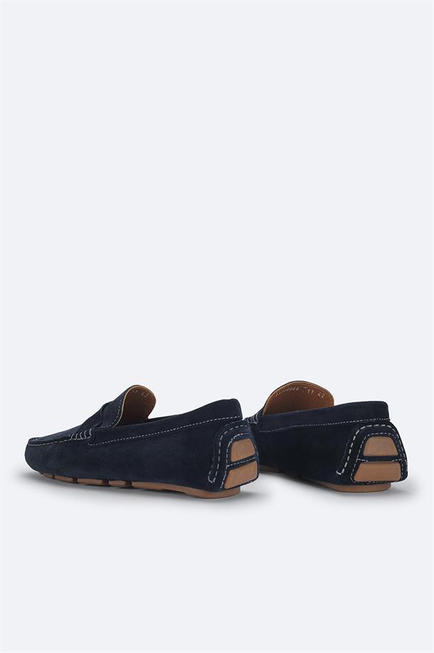 Navy Loafers