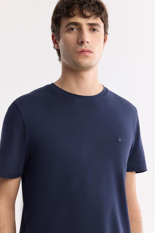 Navy Ultrasoft Crew Neck T-Shirt