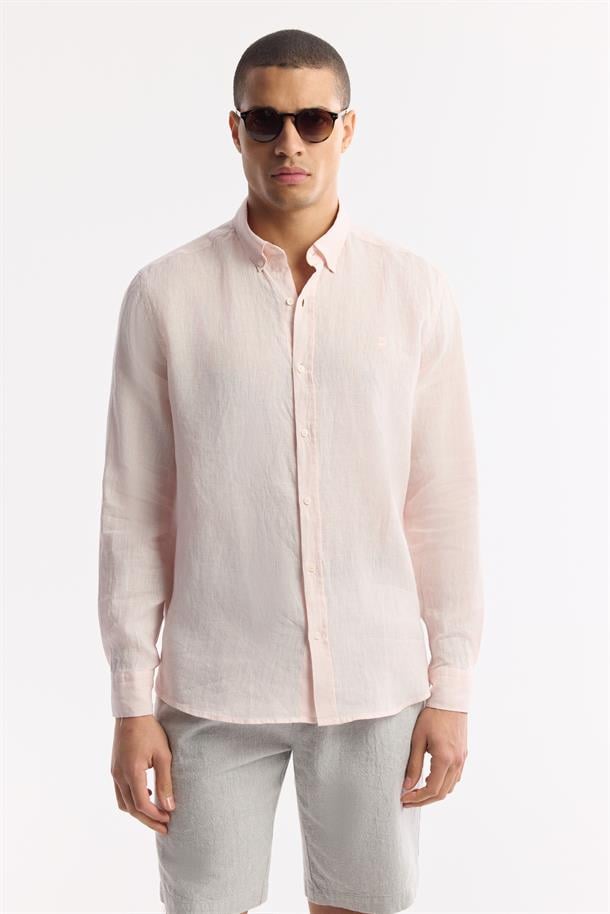 Pink Linen Shirt