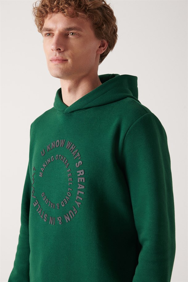 Reflektör Baskılı Sweatshirt