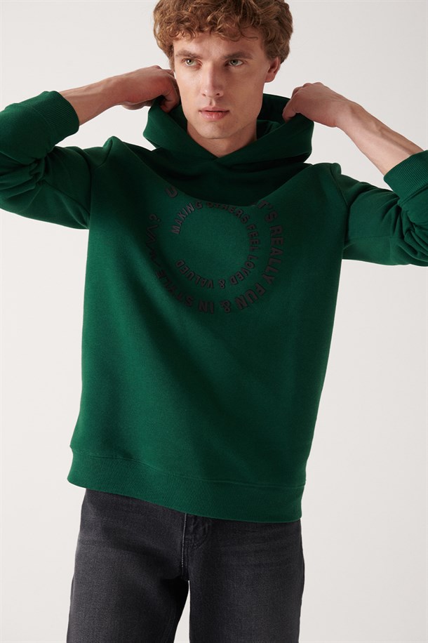 Reflektör Baskılı Sweatshirt