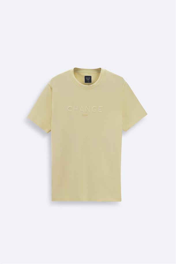 Yellow Soft Touch Crew Neck T-Shirt