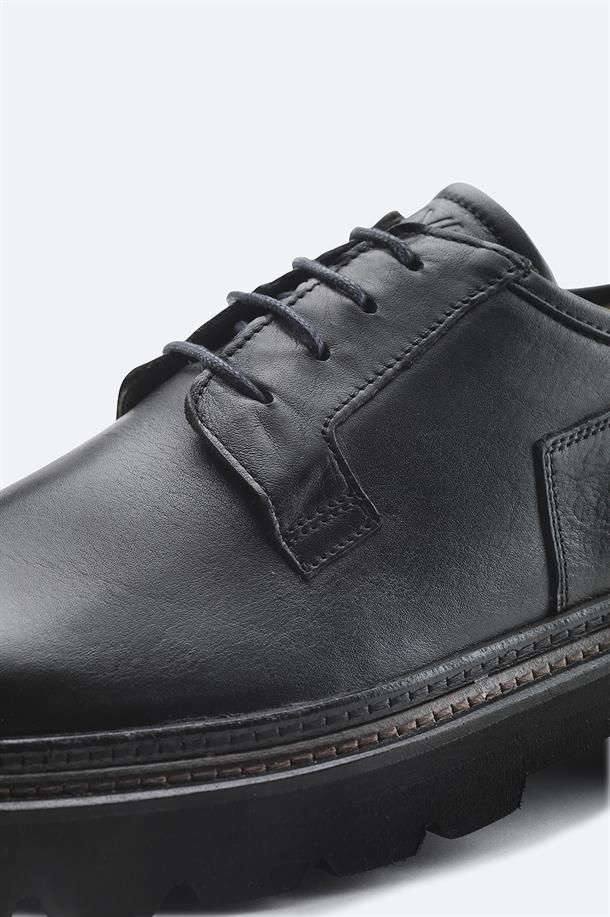 Black Leather Smart Shoes