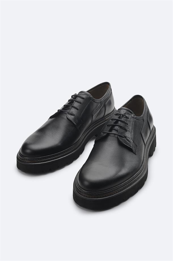 Black Leather Smart Shoes