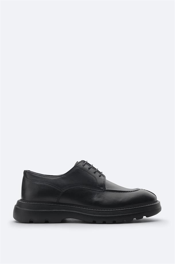 Black Leather Casual Shoes