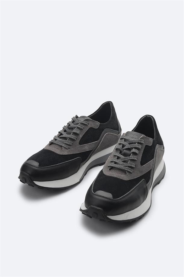 Black Leather Casual Shoes