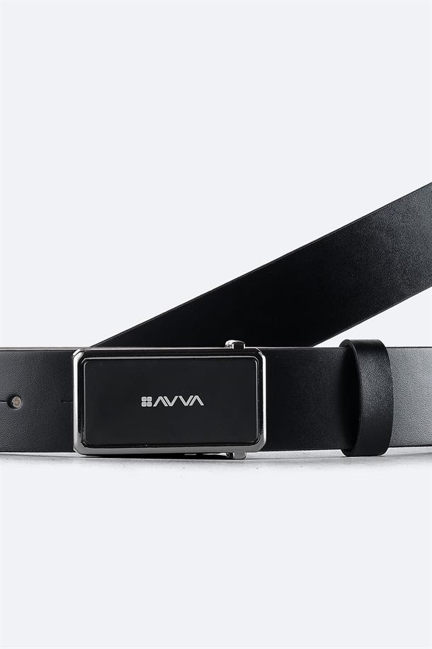 Black Leather Belt