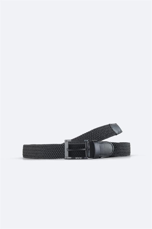 Black Braided Belt