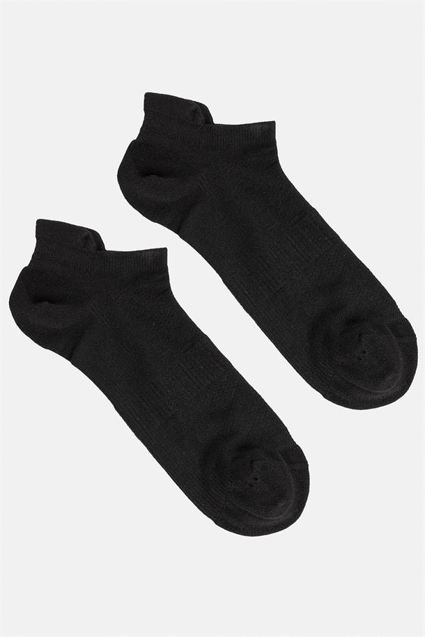 Siyah Düz Patik Çorap