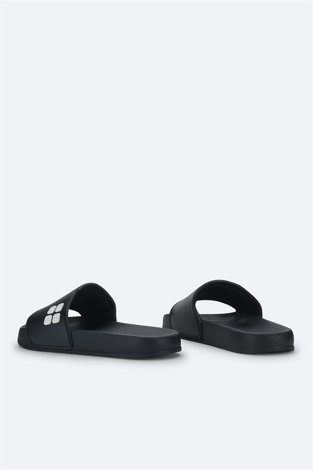 Black Eva Slides