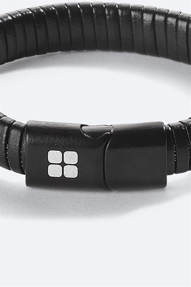 Black Leather Bracelet