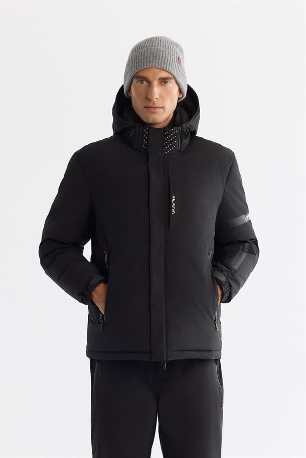 Black Hooded Parka