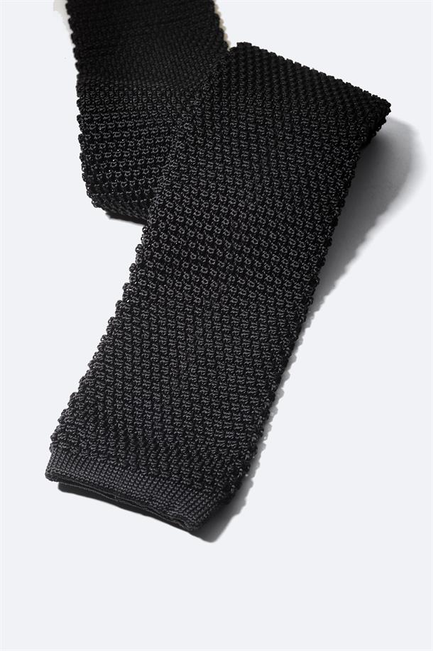 Black Knit Tie