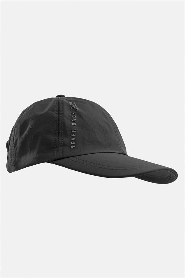 Siyah Önü Slogan Baskılı Şapka