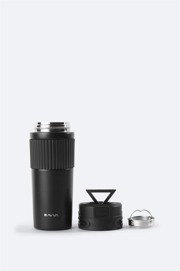 Black Sport Steel Thermos