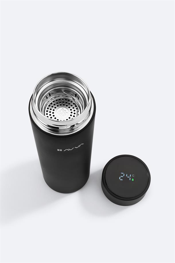 Black Sport Steel Thermos