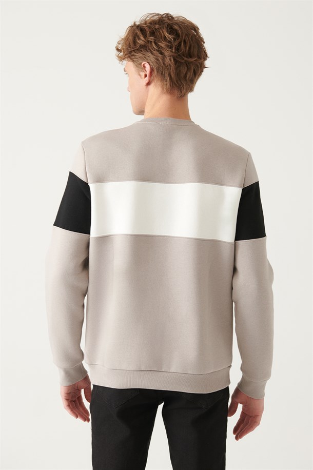 Blok Renkli Sweatshirt